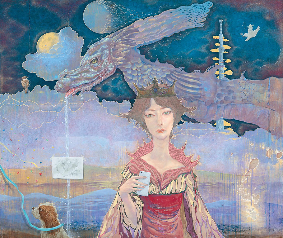第96回国画賞  中川 孝司(絵画部)『月夜に僕らは、うごきだす』栃木県